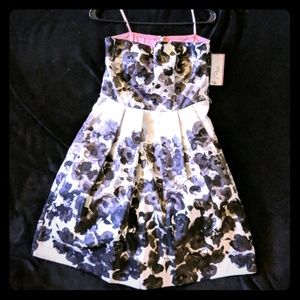 NWT Eliza J strapless dress